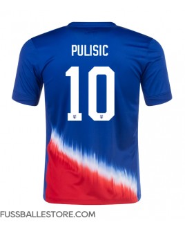 Günstige Vereinigte Staaten Christian Pulisic #10 Auswärtstrikot Copa America 2024 Kurzarm